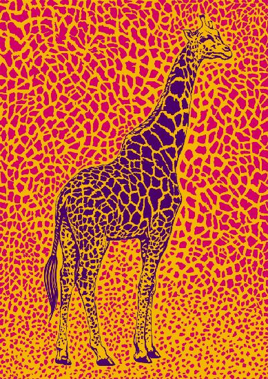 Die majestätische Giraffe