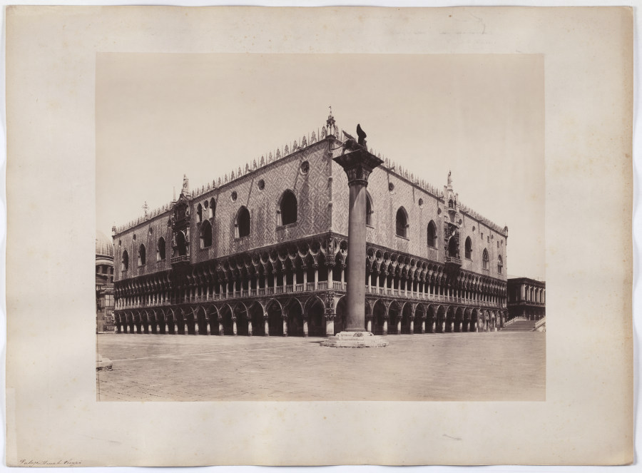 Venedig: Blick auf Markussäule und Dogenpalast von Carlo Naya