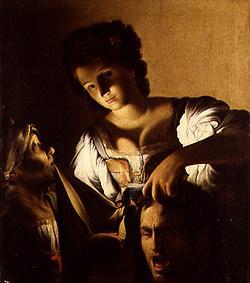Judith mit dem Haupt des Holofernes. von Carlo Saraceni