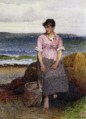 Ein junges Fischermädchen am Meer (A Young Fishergirl by the Sea) 1884