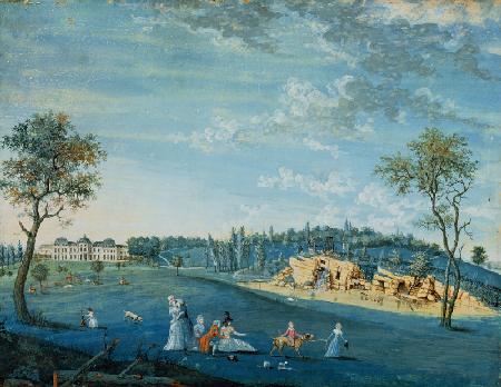 The Rocks, Parc du Raincy (gouache on paper) 1776