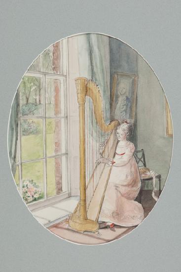 A Young Woman with a Harp 2009