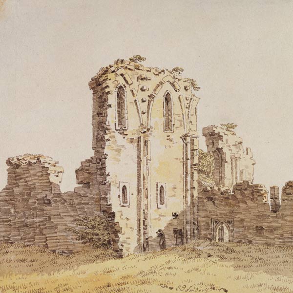 Monastery Ruins (Gothic Church Ruin) von Caspar David Friedrich