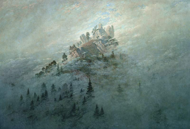 Morgennebel im Gebirge von Caspar David Friedrich