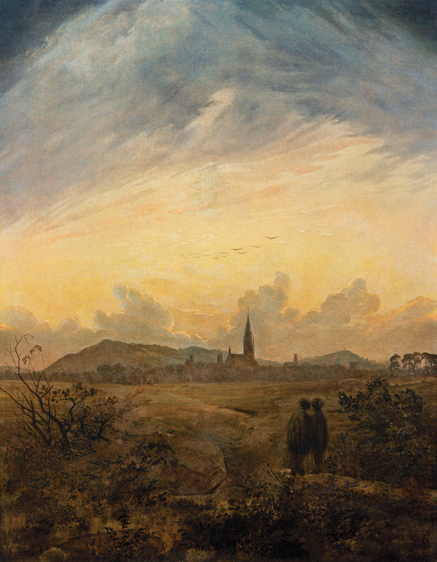 Neubrandenburg im Morgennebel von Caspar David Friedrich