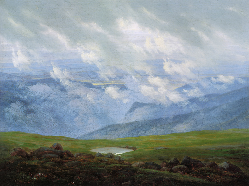 Ziehende Wolken von Caspar David Friedrich