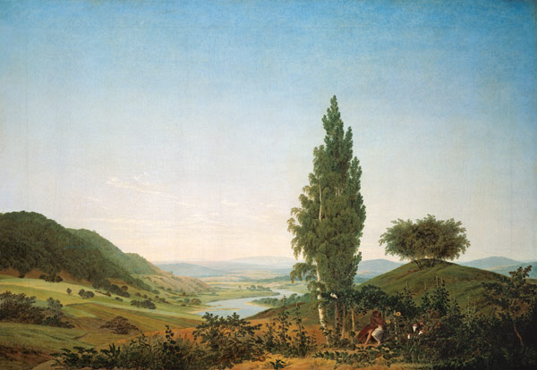 Der Sommer (Landschaft mit Liebespaar) von Caspar David Friedrich