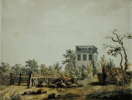 Landscape with a Pavilion von Caspar David Friedrich