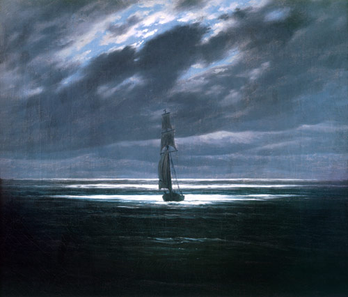 Seestück bei Mondschein von Caspar David Friedrich