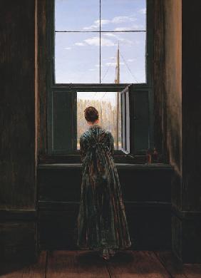 Frau am Fenster 1822