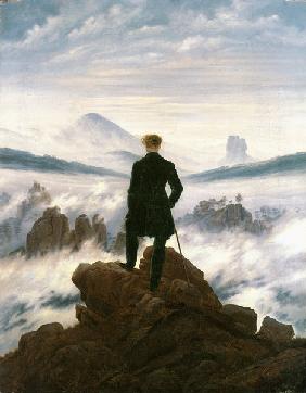 Der Wanderer über dem Nebelmeer - Caspar David Friedrich