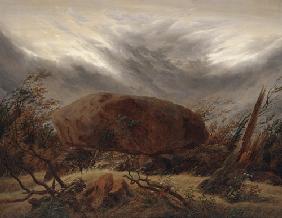 Huenengrab im Herbst 1820