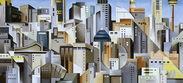 Composition Looking East, 2004 (oil on canvas)  von Catherine  Abel