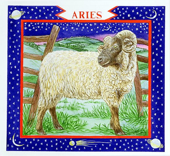 Aries (w/c on paper)  von Catherine  Bradbury