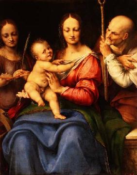 The Holy Family with St. Catherine 1515-20