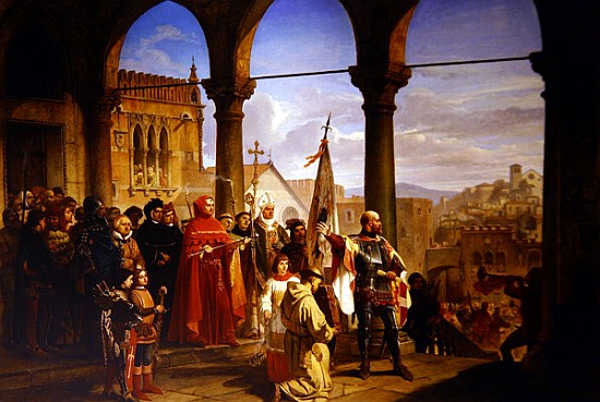 The Dedication of Trieste to Austria von Cesare Felix dell' Acqua