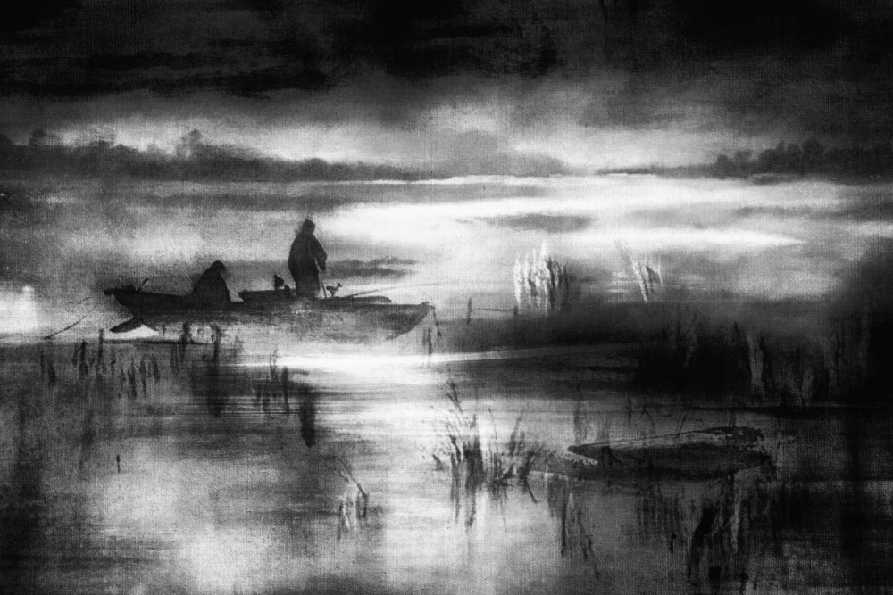 „...Angeln im Nebel..“ von Charlaine Gerber