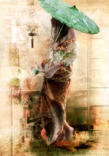 „...die Dame mit dem Regenschirm...“