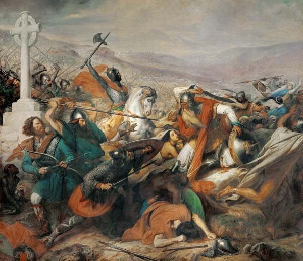 The Battle of Poitiers, 25th October 732 von Charles Auguste Steuben