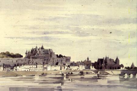 View of Amboise, France von Charles Claude Pyne