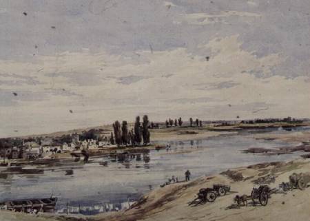 View of Amboise von Charles Claude Pyne