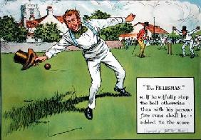 The Fieldsman (42), from 'Laws of Cricket' published