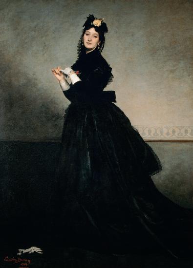 Die Dame mit dem Handschuh (Madame Carolus-Duran) 1869