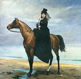 Equestrian Portrait of Mademoiselle Croizette 1873