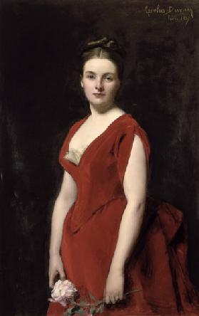 Porträt von Fürstin Anna Alexandrowna Obolenskaja (1861-1917) 1887