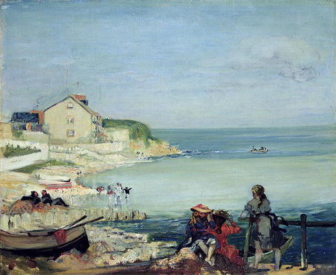 Beach Scene, Swanage (oil on canvas) von Charles Edward Conder
