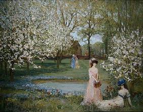 The Howe in Spring (oil on canvas) 17th