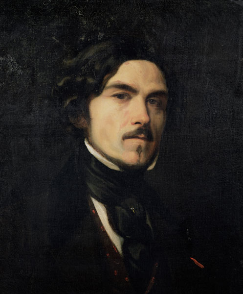 Eugene Delacroix (1798-1863) von Charles Emile Callande de Champmartin