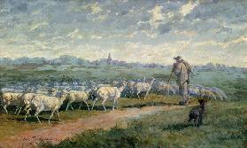 Landscape with a Flock of Sheep 1872