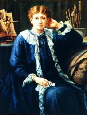 Portrait of Emilie Barrington, late 1880's (oil on canvas) 20th
