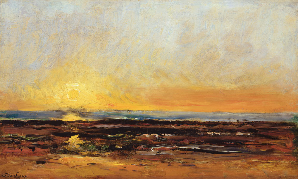 Sunset on the Sea Coast von Charles-François Daubigny