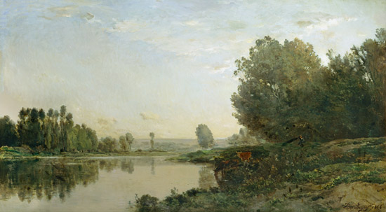 The Banks of the Oise, Morning von Charles-François Daubigny
