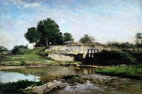 The Lock at Optevoz 1859