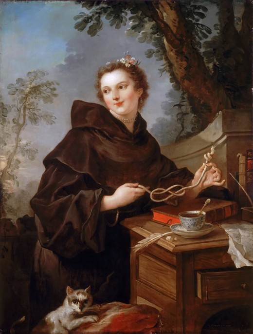Louise Anne de Bourbon (1695-1758), Countess of Charolais von Charles Joseph Natoire
