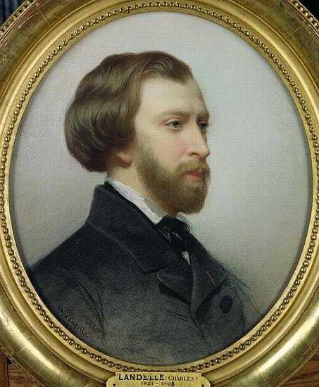 Portrait of Alfred de Musset (1810-57) 1854 von Charles Landelle