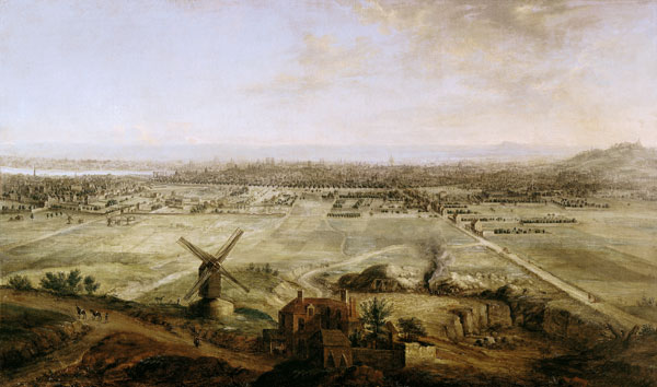 View of Paris from Belleville von Charles Laurent Grevenbroeck