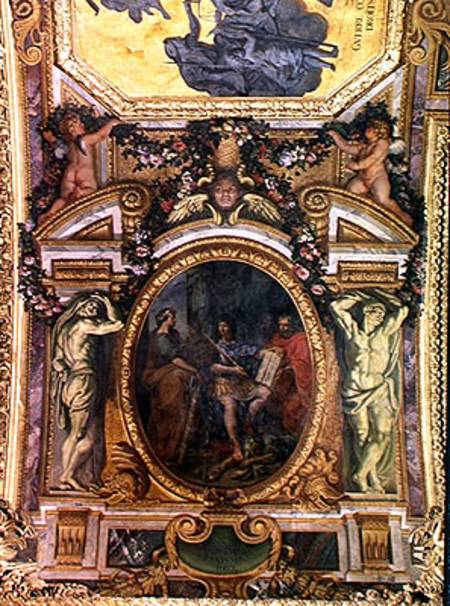 Judicial Reformation in 1667, Ceiling Painting from the Galerie des Glaces von Charles Le Brun