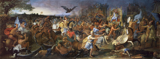 The Battle of Arbela (or Gaugamela) 331 BC von Charles Le Brun