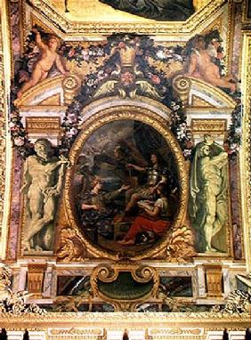 Financial Order Regained in 1662, Ceiling Painting from the Galerie des Glaces