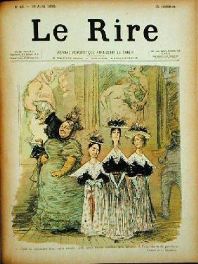 At the Salon, front cover of 'Le Rire' 10th Augus