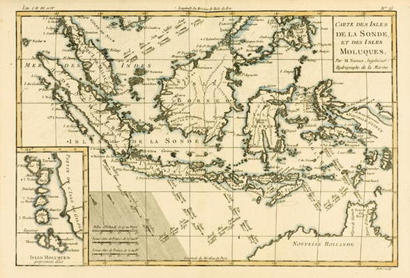 Indonesia and the Philippines, from 'Atlas de Toutes les Parties Connues du Globe Terrestre' by Guil von Charles Marie Rigobert Bonne