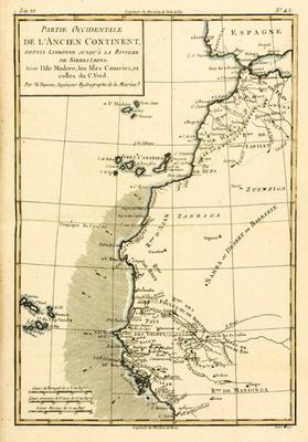 West Coast of Africa, from Lisbon to Sierra Leone, from 'Atlas de Toutes les Parties Connues du Glob 1886
