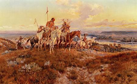 The Wagons von Charles Marion Russell