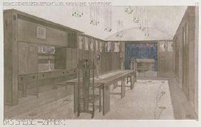 Design for a Dining Room, 1901 (colour litho) 1887