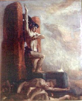 The Death of Montezuma (1466-1520) c.1924