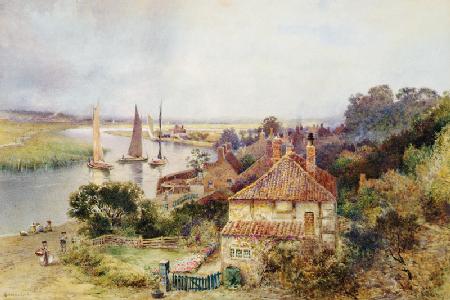 On the River Yare c.1880  on